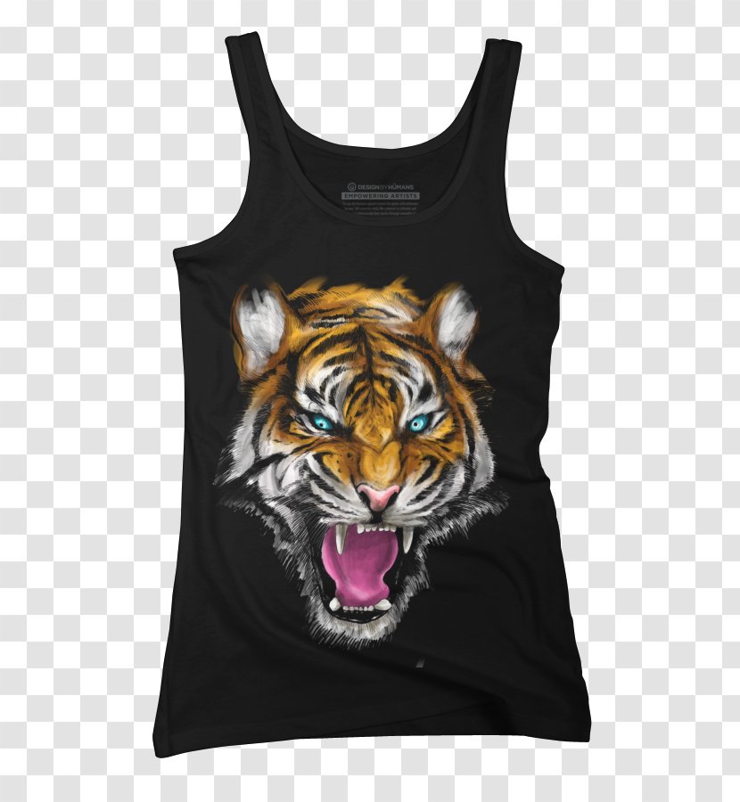 Tiger T-shirt Sleeveless Shirt Cat - T Transparent PNG