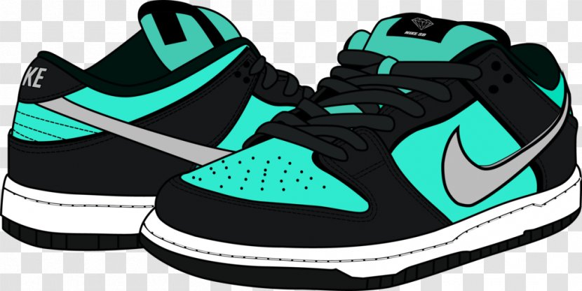 Air Force 1 Nike Dunk Skateboarding Sports Shoes - Area Transparent PNG