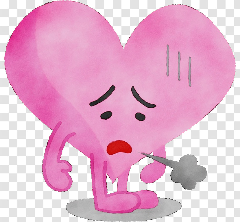 Heart Cartoon Pink Love Animal Figure Transparent PNG