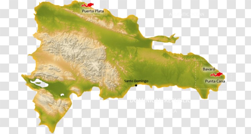 Dominican Republic–Haiti Relations Hispaniola Map - Punta Cana Transparent PNG
