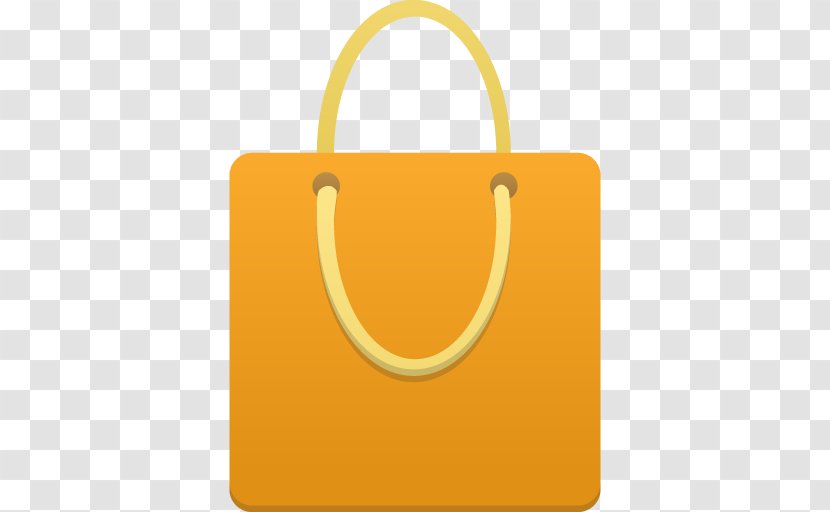 Symbol Yellow Handbag - Shopping Bags Trolleys - Bag Orange Transparent PNG