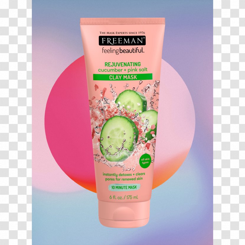 Freeman Feeling Beautiful Rejuvenating Cucumber + Pink Salt Clay Mask Himalayan Avocado & Oatmeal Facial Transparent PNG