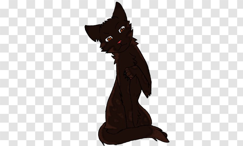 Black Cat Kitten Whiskers Character - Vertebrate Transparent PNG