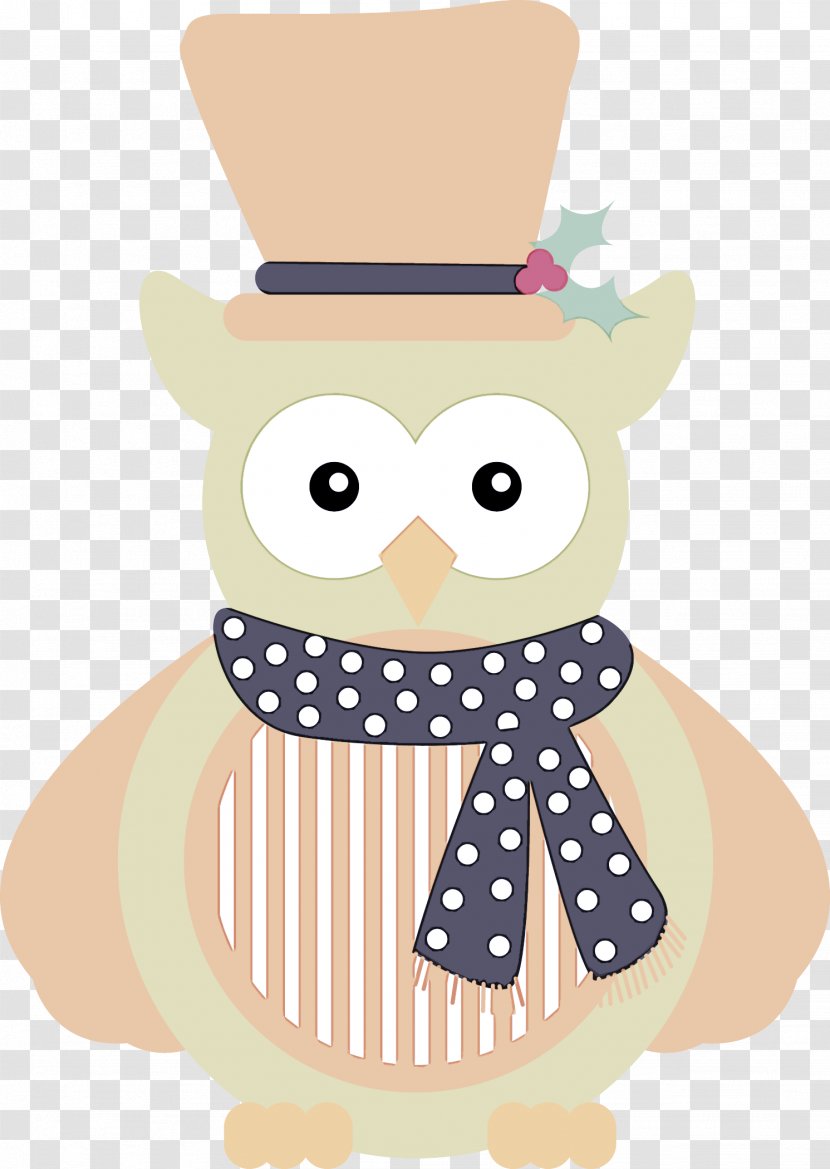 Polka Dot - Owl - Cartoon Transparent PNG