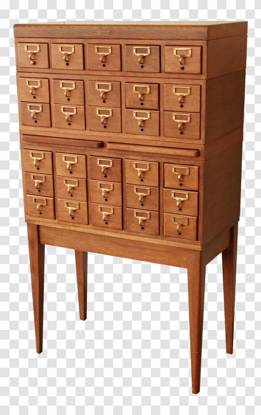 Library Catalog Table Cabinetry - Chest Of Drawers Transparent PNG
