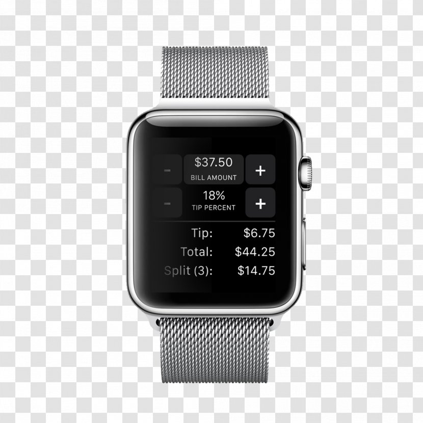 Apple Watch Series 2 3 - Stainless Steel - Electronics Transparent PNG