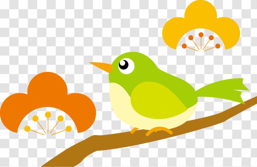 Bird On Plum Blossom. - March - Divination Transparent PNG