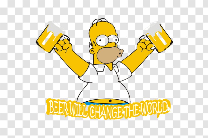 Homer Simpson Beer Bart Peter Griffin Donuts - Watercolor Transparent PNG