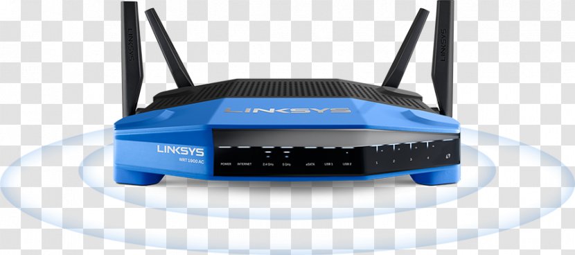 Wireless Router Linksys Routers Wi-Fi - Electronics Transparent PNG