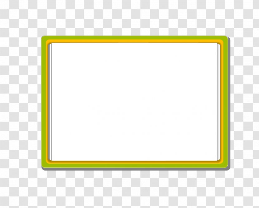Paper Picture Frame Yellow Pattern - Area - Vector Green Transparent PNG