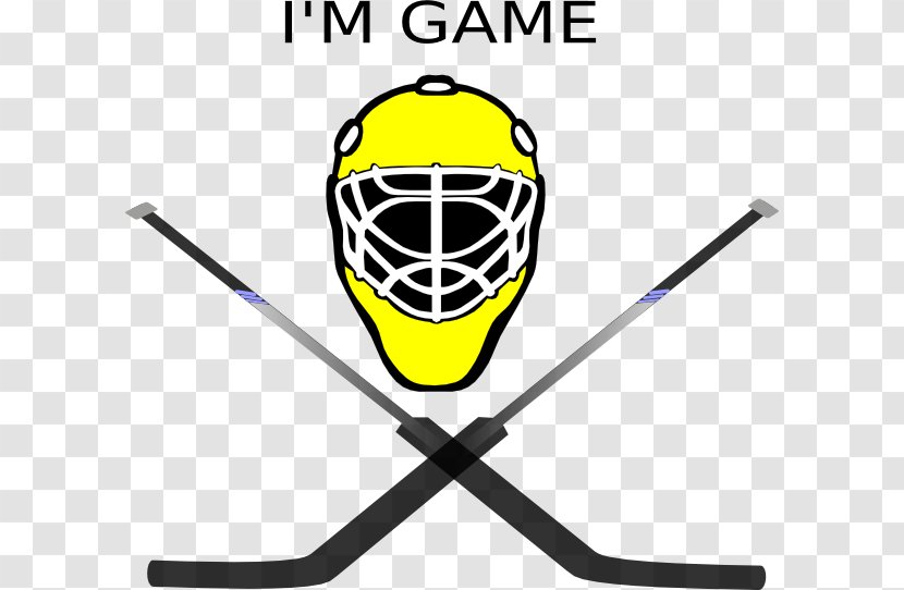 Goaltender Mask Ice Hockey Stick Clip Art - Field - Goalie Pictures Transparent PNG