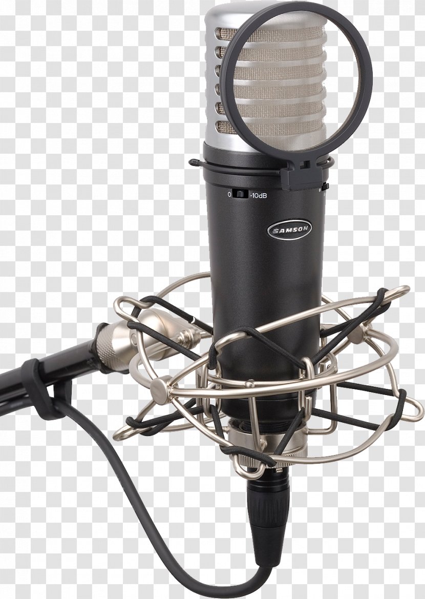 Microphone Condensatormicrofoon Musical Instruments Pop Filter Audio - Silhouette - Meteorite Transparent PNG