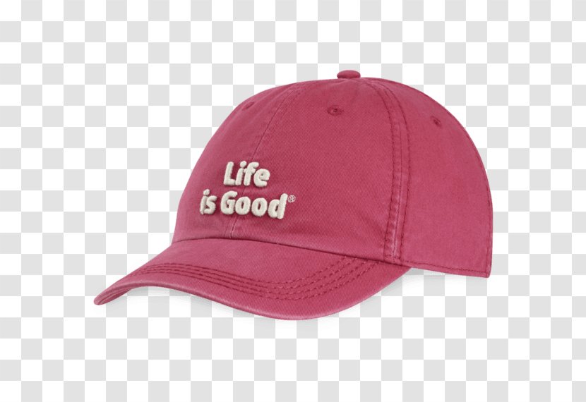 Baseball Cap Light Life Is Good Company Blue - Pink Transparent PNG