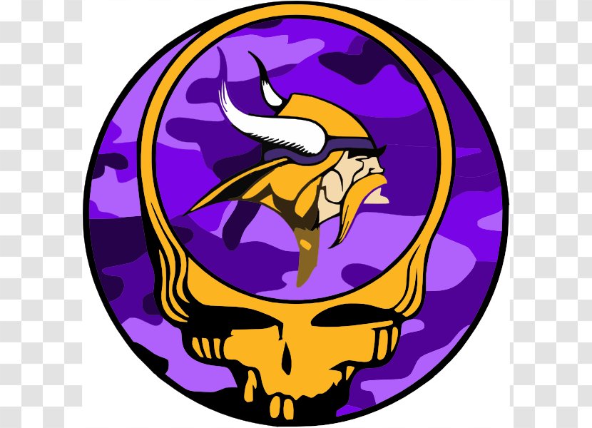 Grateful Dead Steal Your Face Skull Logo Clip Art - Purple Camo Cliparts Transparent PNG