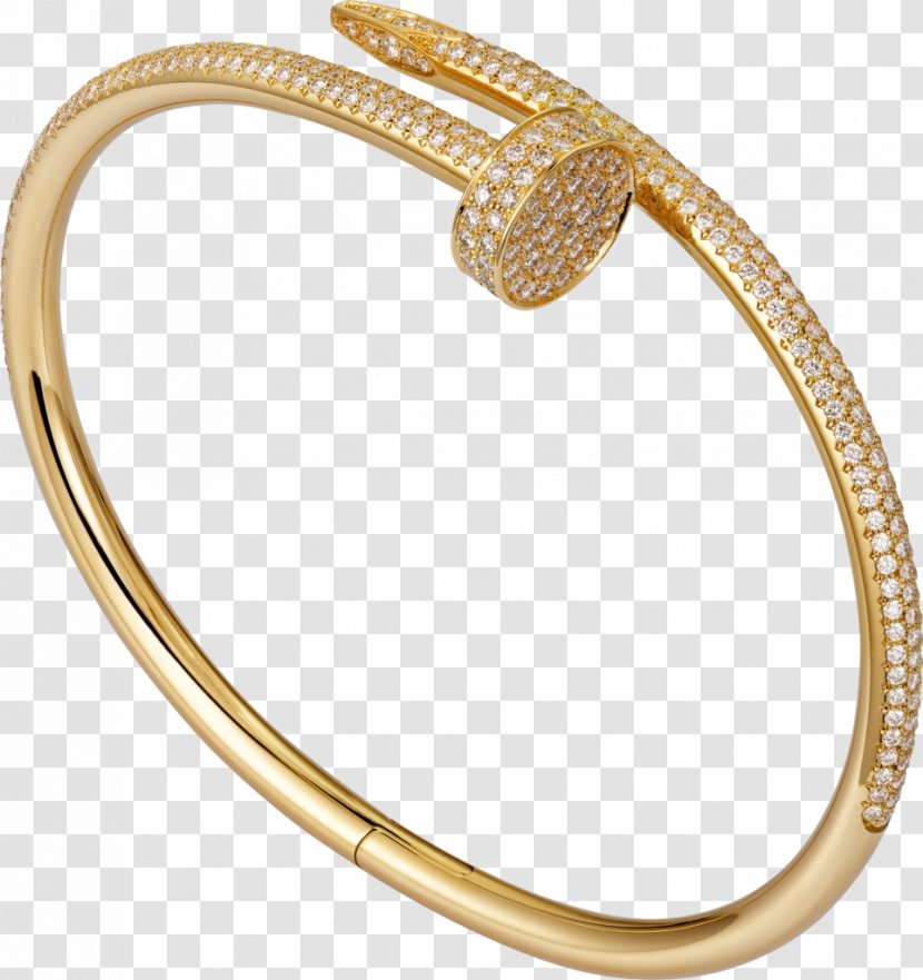 Cartier Bracelet Jewellery Colored Gold Diamond Transparent PNG
