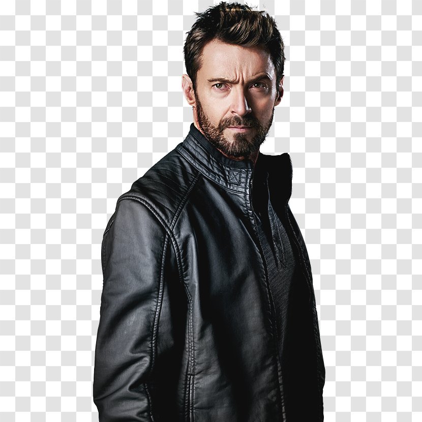 Hugh Jackman Scar The Wolverine Hollywood - Leather Jacket Transparent PNG