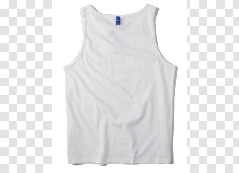 Sleeveless Shirt T-shirt Undershirt Shoulder Gilets - White Tank Top Transparent PNG