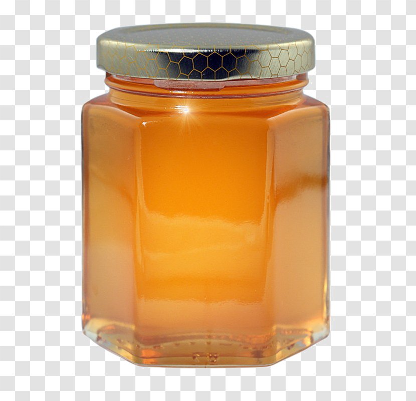 Comb Honey Jar Bottle Creamed Transparent PNG