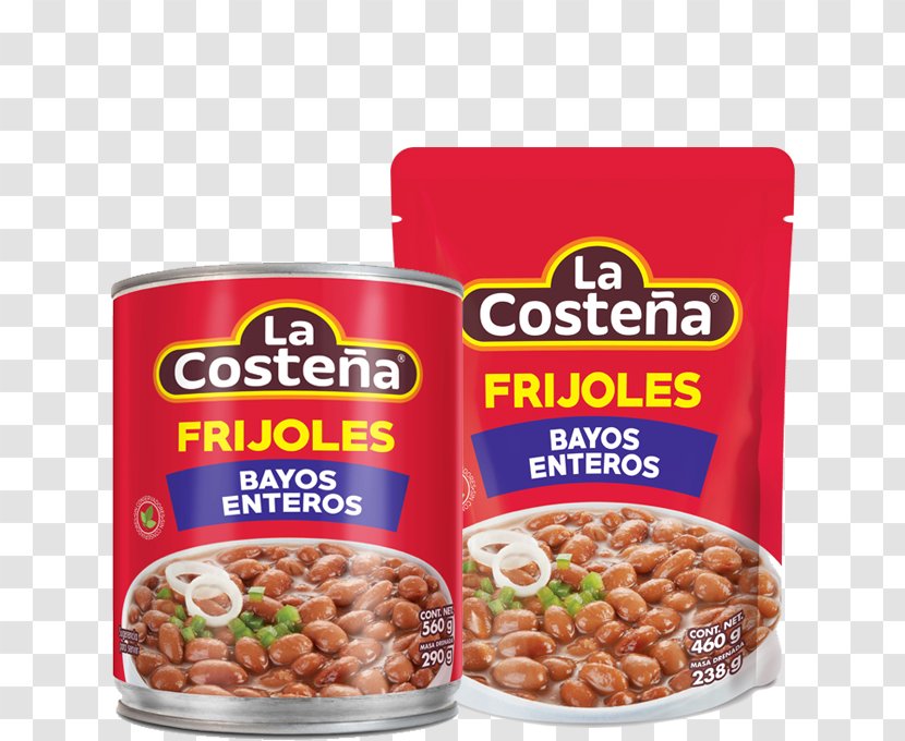 Vegetarian Cuisine Baked Beans Refried Mexican La Costeña - Frijoles Transparent PNG