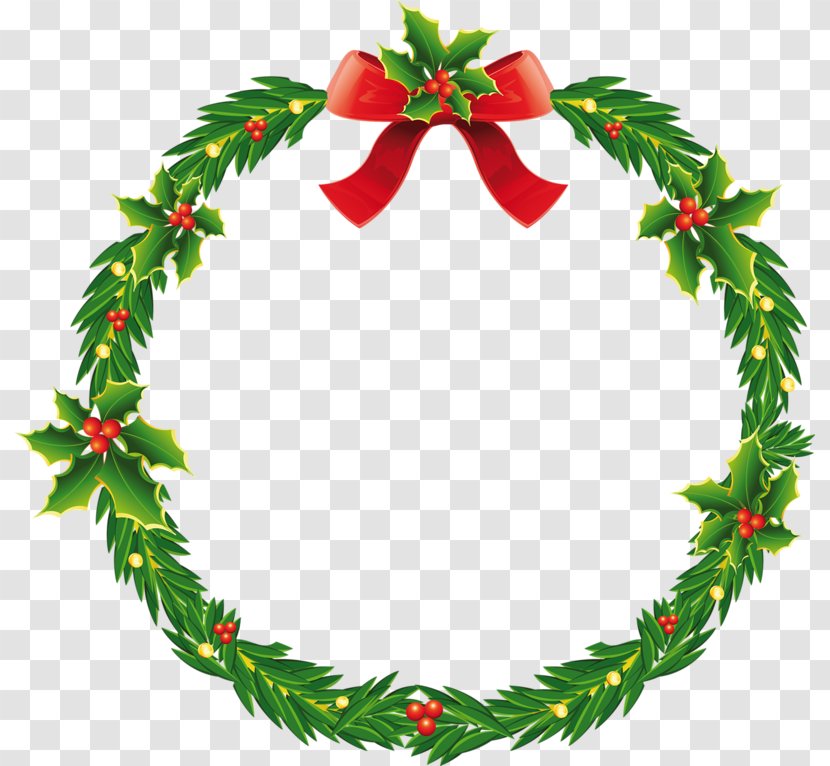 Christmas Ornament Wreath Clip Art - Decoration - Wreaths Transparent PNG