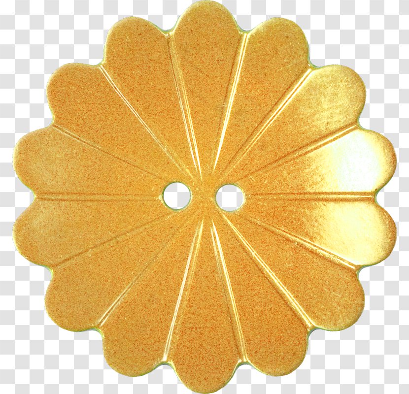 Petal Flower Gold Pink Button Transparent PNG