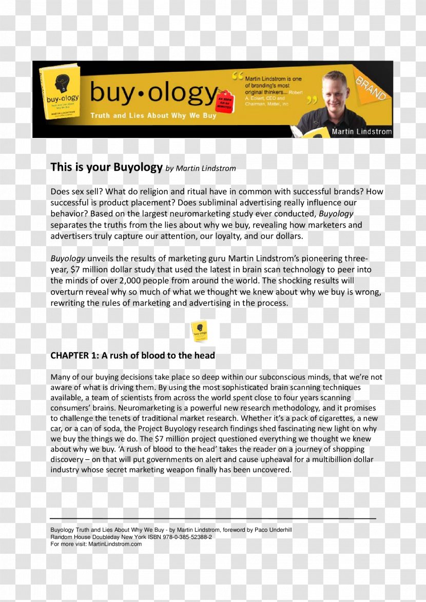 Shopware Computer Software Document Online Community Text - Area - Buyology Truth And Lies About Why We Buy Transparent PNG