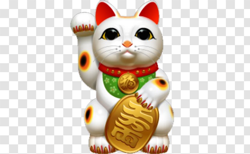 Lucky Fortune Cat Maneki-neko Japan Transparent PNG
