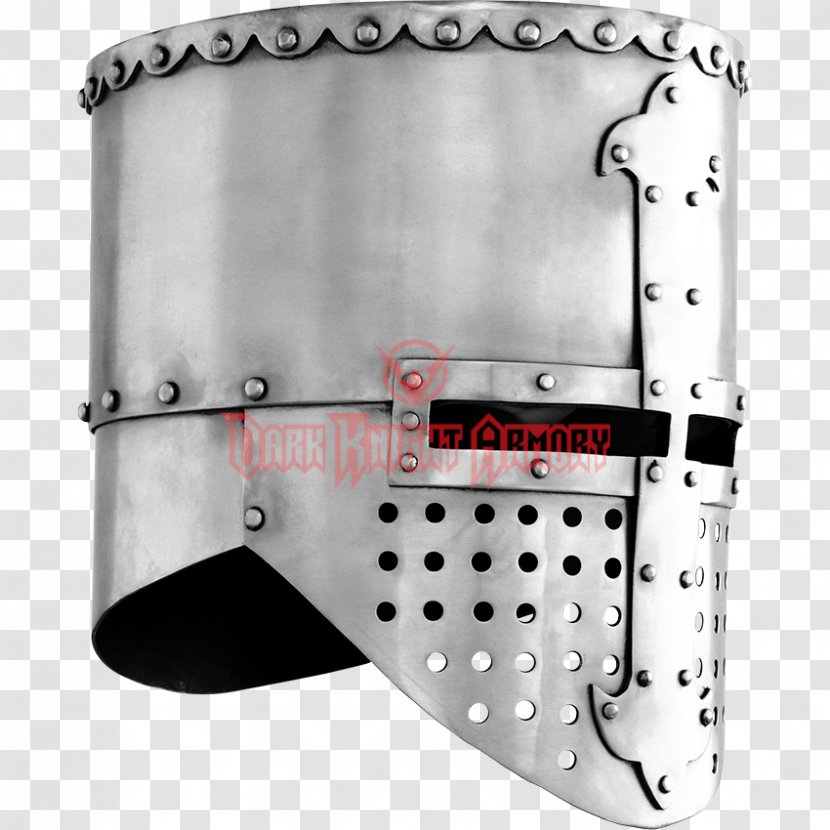 Crusades Early Middle Ages Great Helm Helmet - Knight Transparent PNG