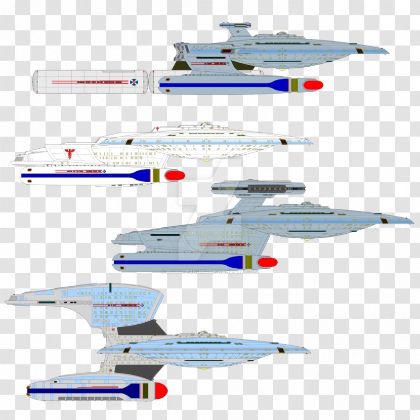 Ambassador Class Starship Starfleet DeviantArt Drawing - Digital Art - Akira Star Trek Transparent PNG