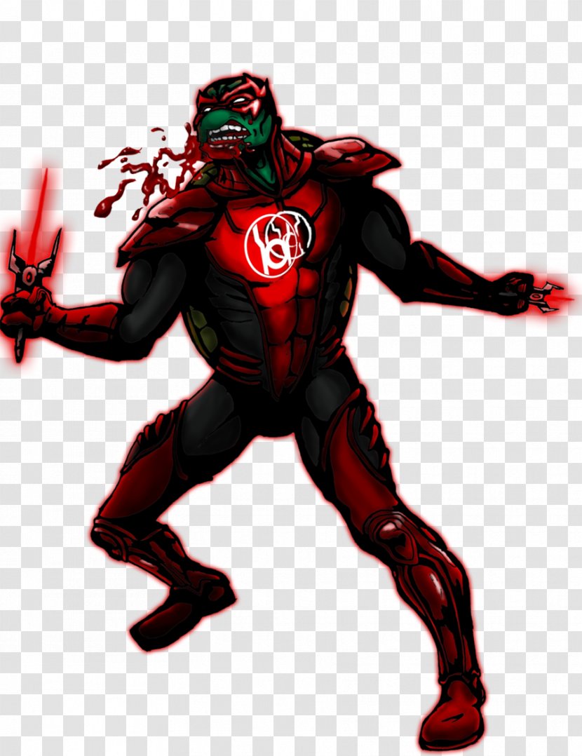 Raphael Green Lantern Shredder Red Corps Teenage Mutant Ninja Turtles - Crossover Transparent PNG