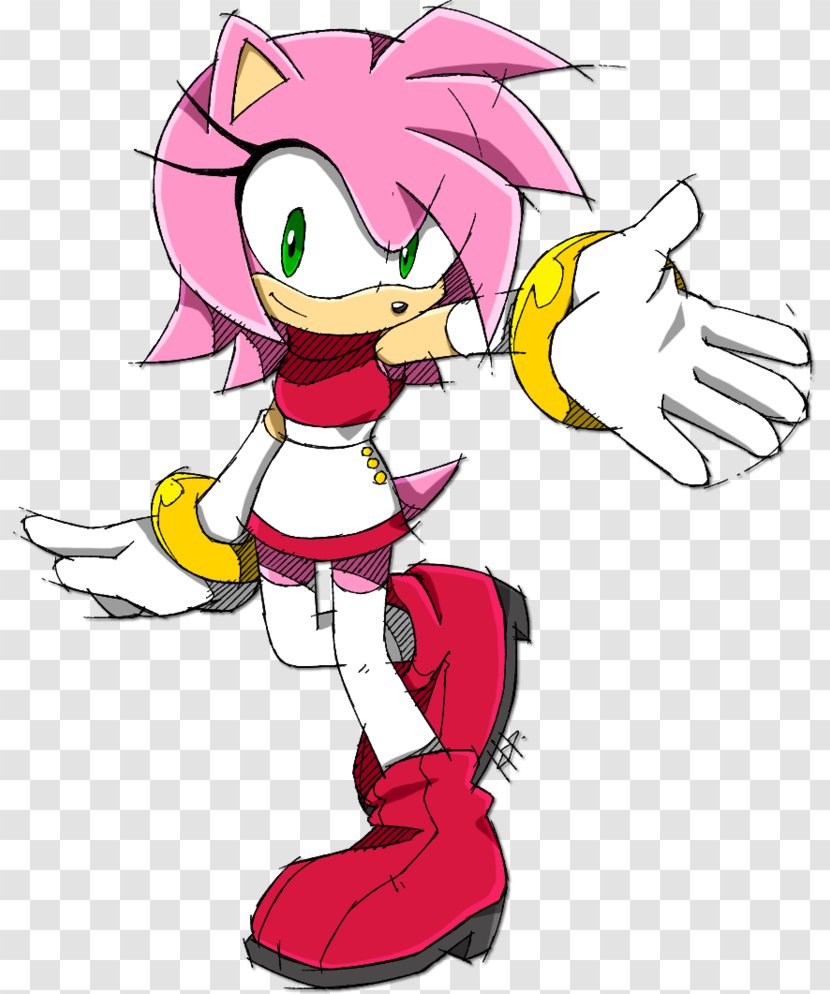 Amy Rose Sonic Advance 3 Shadow The Hedgehog Adventure Ariciul - Silhouette Transparent PNG