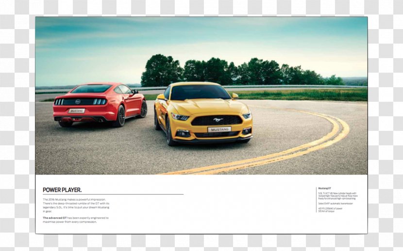Car Ford Motor Company 2016 Mustang SVT Cobra - Brad Garlick Transparent PNG