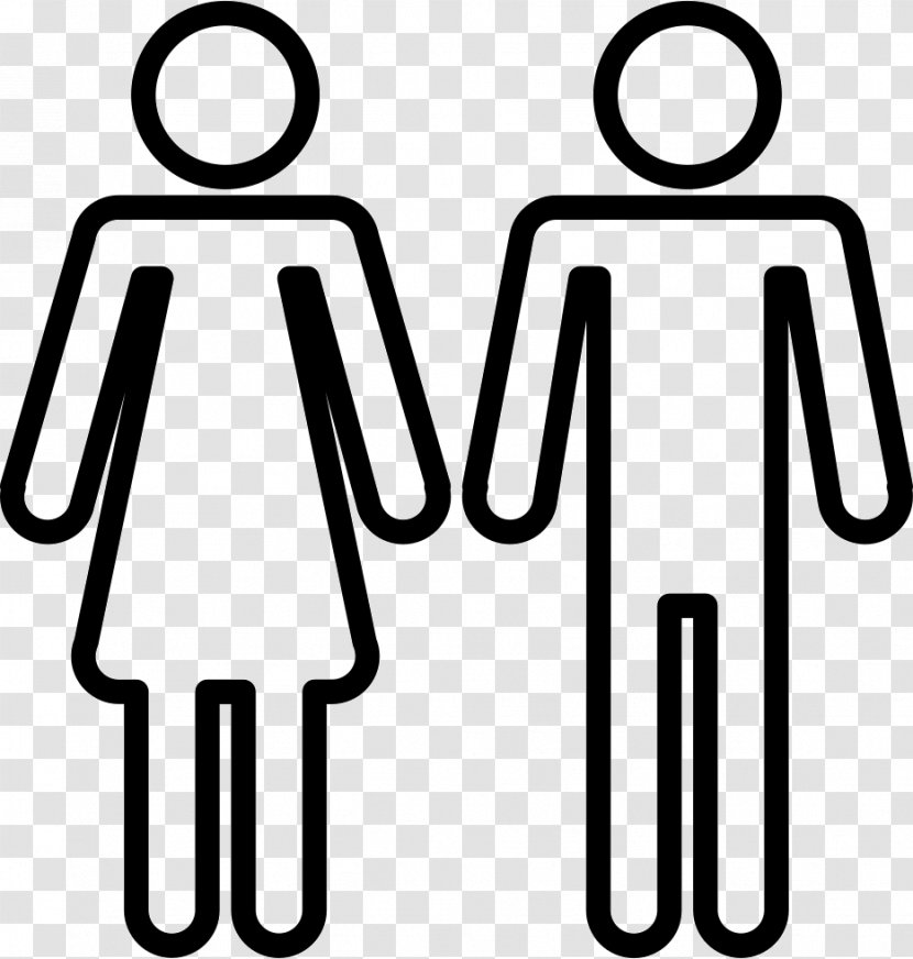 Female Man Gender Symbol Clip Art - Silhouette Transparent PNG