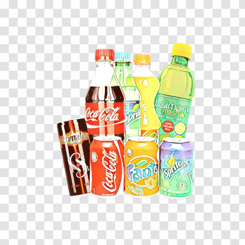 Plastic Bottle - Cola Orange Drink Transparent PNG
