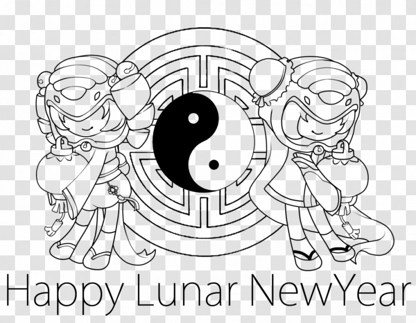 Drawing Line Art Sketch - Frame - The Lunar New Year Transparent PNG