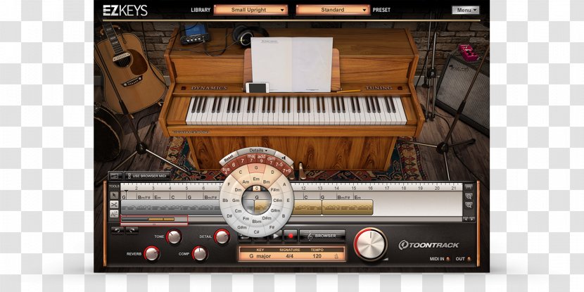 Software Synthesizer Piano EZdrummer Musical Instruments Superior Drummer - Flower Transparent PNG