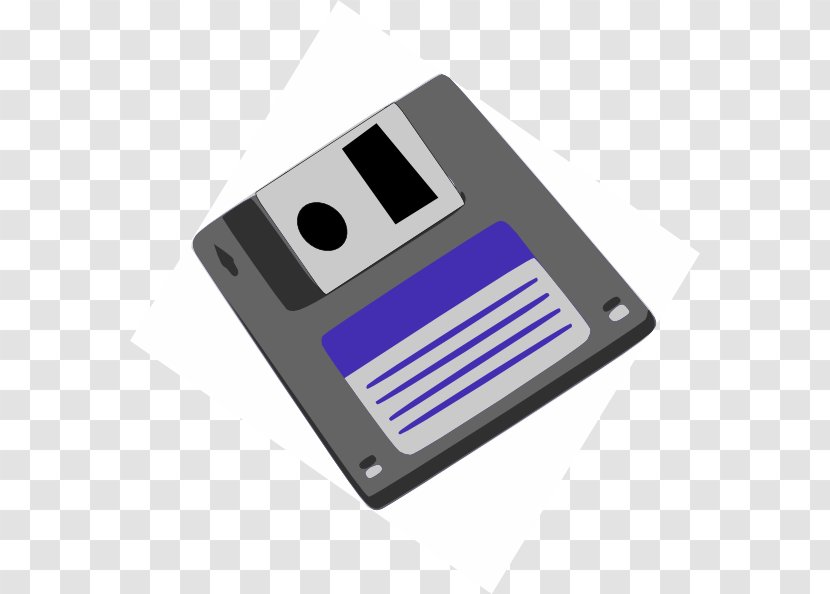 Floppy Disk Storage Hard Drives Clip Art - Electronics Accessory Transparent PNG