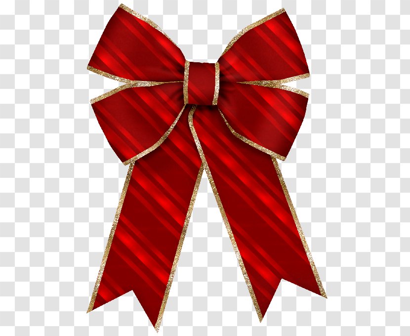 Bow And Arrow Christmas Ribbon Gift Clip Art - Red Transparent PNG