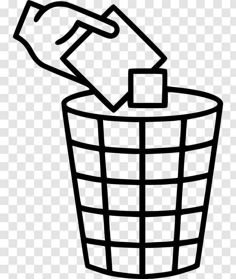 Clip Art Vector Graphics Illustration Rubbish Bins & Waste Paper Baskets - Storage Basket - White Transparent PNG