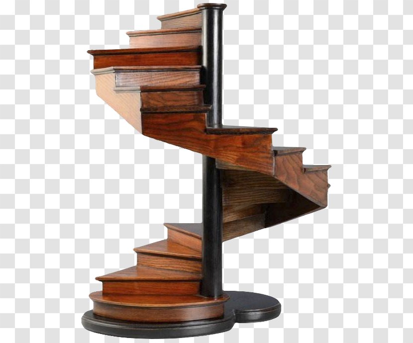 Grand Staircase Stairs Architecture Spiral - Hardwood - Solid Wood Brown Rotating Transparent PNG