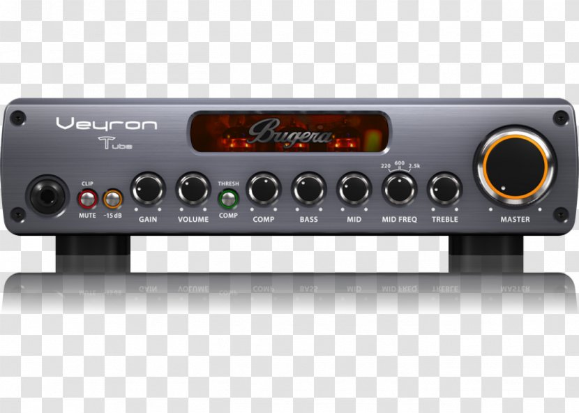 Bugera Veyron Tube BV1001T Bass Amplifier Class-D Mosfet BV1001M - Silhouette - Volume Transparent PNG