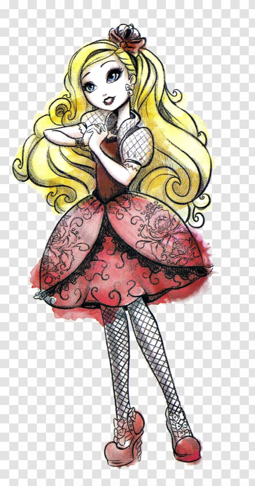 Ever After High Legacy Day Apple White Doll Drawing - Silhouette Transparent PNG