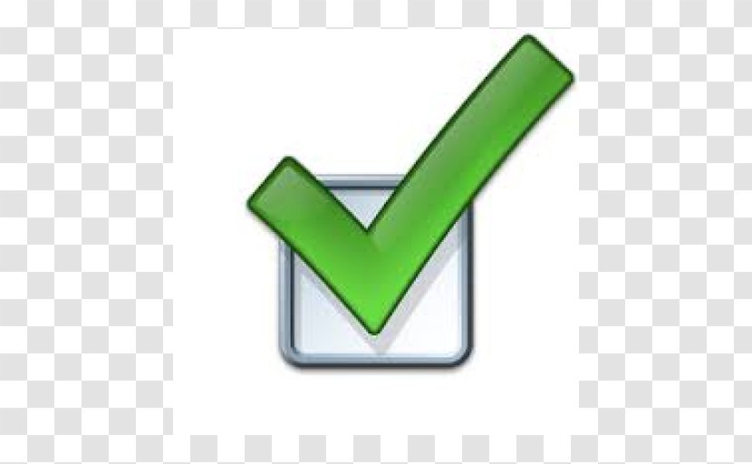 Checkbox Check Mark And Cross - Rectangle - Green Transparent PNG