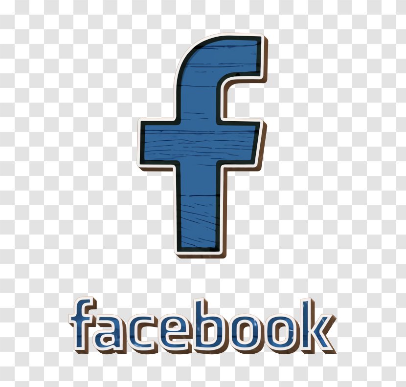 Facebook Icon Button Logo - Text - Cross Symbol Transparent PNG