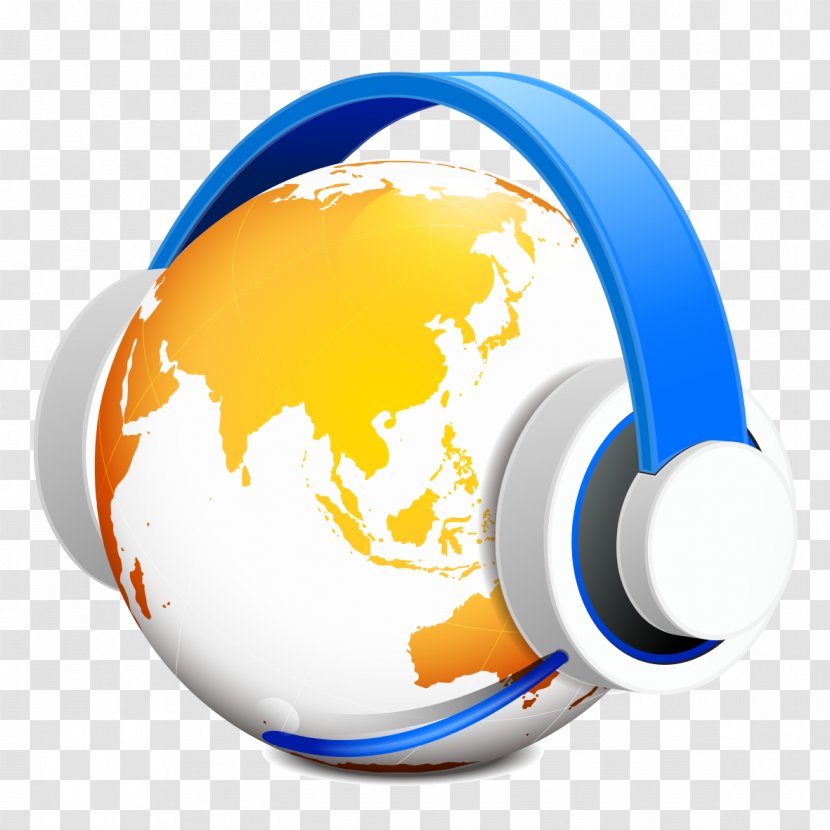 Asia Stock Illustration Clip Art - Silhouette - Listening To Headphones Earth Transparent PNG