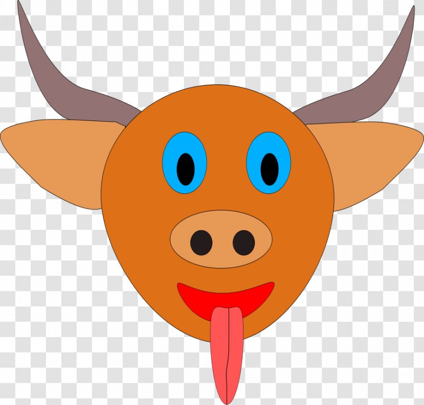 Cattle Water Buffalo Ox Bull Clip Art - Tail - Cartoon Bulls Transparent PNG