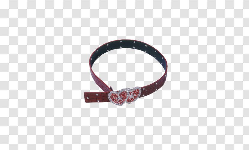 Belt Heart Red - Heart-shaped Picture Transparent PNG