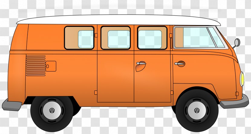 Van Volkswagen Type 2 Car Clip Art - Minibus Transparent PNG