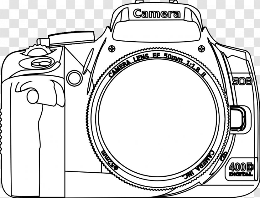 Coloring Book Single-lens Reflex Camera Child - Cartoon - Pictures Of Transparent PNG