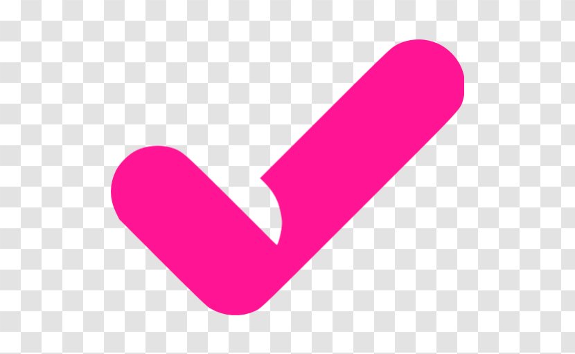 Check Mark Symbol Clip Art - Business - Pink Transparent PNG